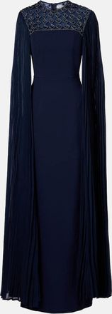 Rebecca Vallance Abito lungo Memphis con perline