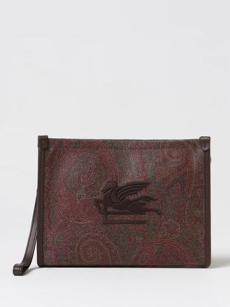 Etro Pochette Arnica Etro in cotone spalmato stampa Paisley