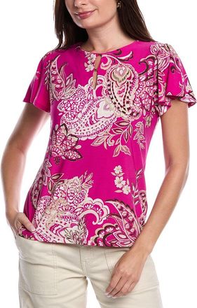 Jones New York Flutter Sleeve Top