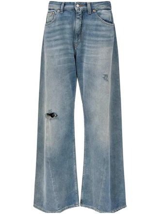 Maison Margiela Jeans mit weitem Bein und Distressed-Effekt