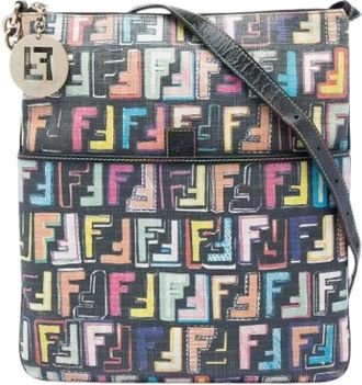 Fendi Pre-owned Crossbody Bag - Dames - Vintage Schoudertas - Veelkleurig - ONE Size - Leer - Vintage