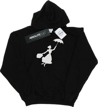 Disney Dames/Dames Mary Poppins Vliegend Silhouet Hoodie (Zwart)