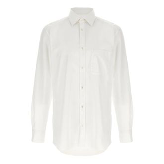 Maison Margiela Casual Shirts, male, White, L, Pocket Shirt