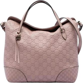 Gucci Pre-owned Bree Tote Bag - Dames - Vintage Shopper - Roze - ONE Size - Leer - Vintage