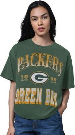 Starter Womens Starter Heather Green Green Bay Packers Oversized Hall of Fame T-Shirt at Nordstrom, Size Xx-Large