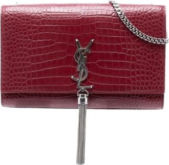 Saint Laurent Pre-owned Kate - Dames - Vintage Schoudertas - Rood - ONE Size - Leer - Vintage