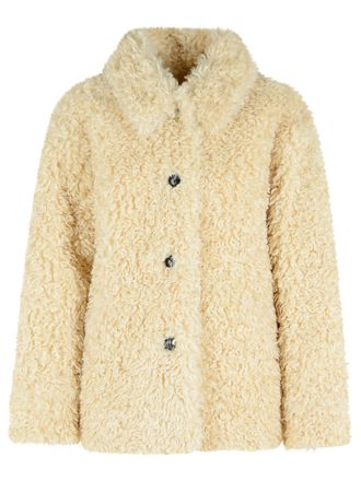 Isabel Marant Beige Kunstpelzjacke Tarvey von Isabel Marant Etoile