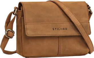 STILORD Miley Elegant Small Leather Handbag Cross Body Bag Women Vintage Ladies Shoulder Bag Genuine Leather Womens Crossbody Bags with Zip & Long Strap for L