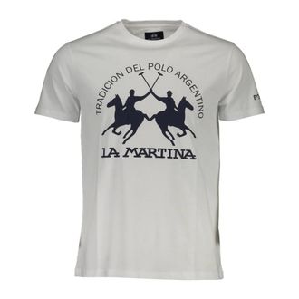La Martina Tops, Heren, Wit, 2Xl, Korte Mouw Heren T-shirt Wit