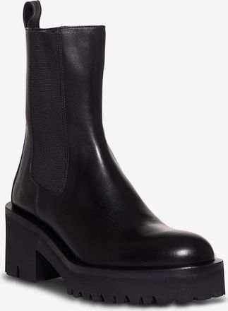 Guglielmo Rotta Glattlederstiefeletten mit Blockabsatz Conny Ranch