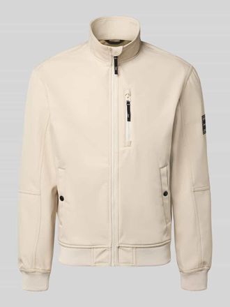 Jack & Jones Jack & Jones Regular Fit Bomberjacke mit Stehkragen Modell Parker in Beige, Gr&ouml;&szlig;e XXL