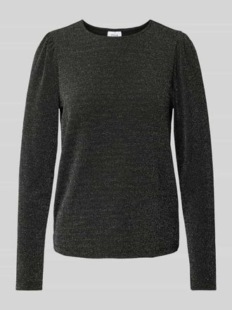 Vila Longsleeve mit Rundhalsausschnitt Modell ELEINA in Black, Gr&ouml;&szlig;e XS