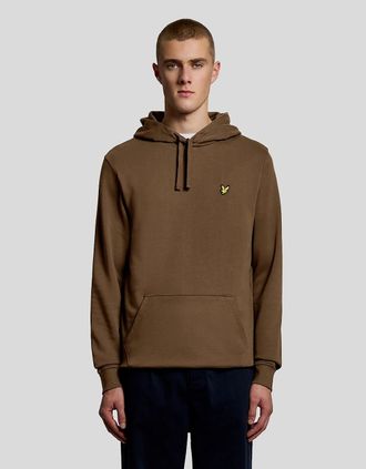 Lyle & Scott Lyle And Scott Mens Loopback Cotton Hoodie - Tan - Size: 40