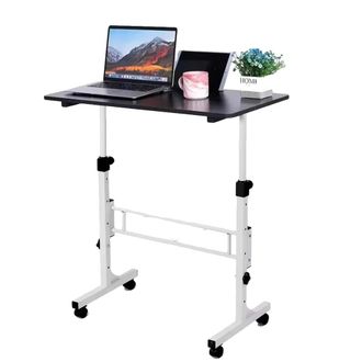OEM Escritorio M&oacute;vil De Pie, Altura Ajustable, Dise&ntilde;o Port&aacute;til, Negro