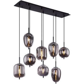 Globo Lighting L&aacute;mpara Colgante - Blacky - Negro - Vidrio Vidrio Ahumado - Globo