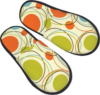 Generic Slipper Mid Century Retro 1950S Style Breathable Fluffy Slippers Non-Slip Anti-Slide Slipper For Guest Room Women Indoor M