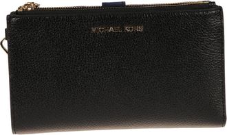 Michael Kors Accessoires, Dames, Zwart, ONE Size, Double Zip Pols Portemonnee