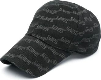 Balenciaga BB Monogram Cap Black Grey 704104410B21062