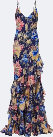 Etro Floral ruffled gown