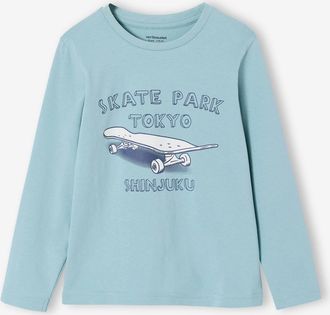 Vertbaudet Jungen Shirt mit Print graublau