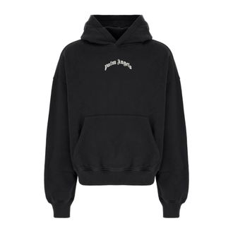 Palm Angels Hoodies, male, Black, Size: XL Stylish Hoodie for Men