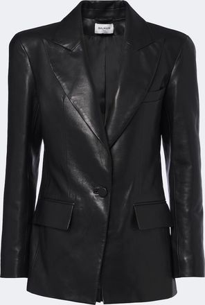 Balmain Felpa in jersey di cotone con logo