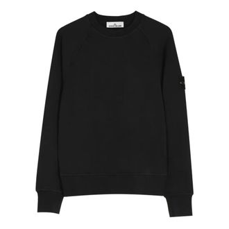 Stone Island Raglanmouw Sweatshirt - Heren - Sweatshirts & Hoodies - Zwart - Maat: XL Katoen