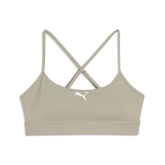 Puma Reggiseno da training Fit per allenamenti a medio impatto da donna, Abbigliamento, Beige, XL