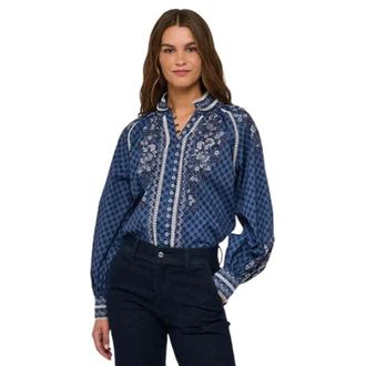 Kudibal Copenhagen Dames, Blouses & Shirts, Blauw, Maat: S
