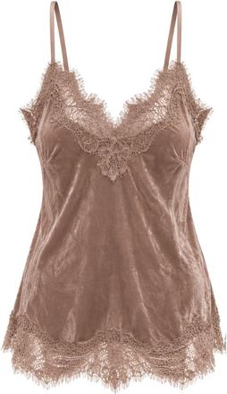 Gold Hawk Canotta in velluto - - Tops - Donna - Marrone - L