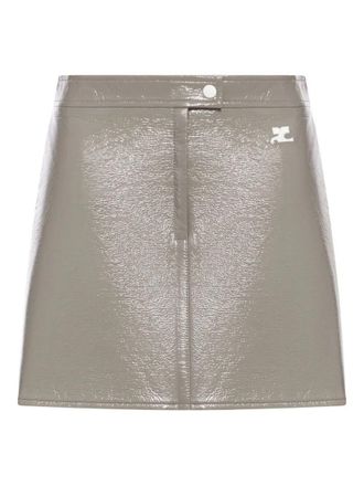 Courr&egrave;ges Reedition Vinyl Mini Skirt