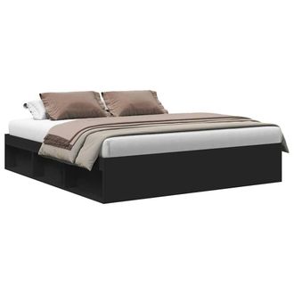 Berkfield Home Bed Frame Black 180x200 cm Super King Size