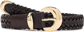 Madewell Lucie Woven Belt Womens Belts Coffee Bean : 2XS/SM, Leather