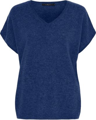 BTF-CPH Camiseta de Cachemira y Merino de Punto Fino - Knitwear - Mujer - Azul - L