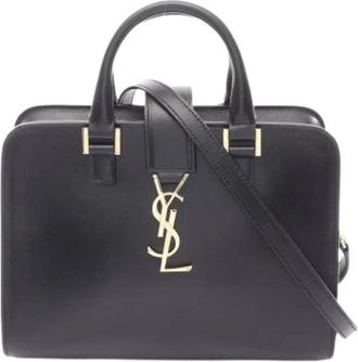 Saint Laurent Pre-owned Handbags, female, Black, Size: ONE SIZE Pre-owned Vintage Handbag