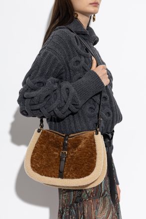 Etro Furry Bag Pony M, Womens, Brown