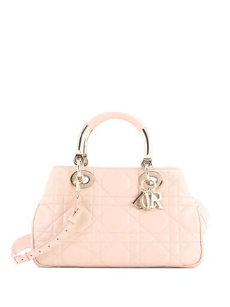 Dior Lady 95.22 Bag Cannage Embossed Leather Medium tote bag - women - Calf Leather - One Size - Neutrals