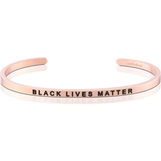 Mantra Black Lives Matter bracelet in Rose Gold at Nordstrom