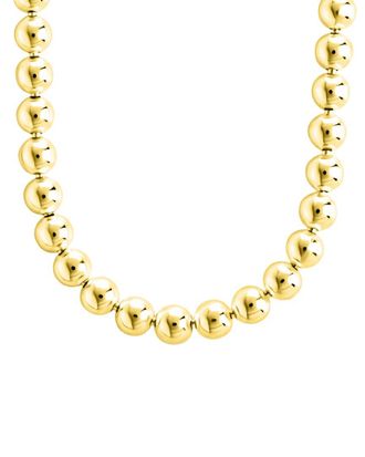 Sterling Forever 14K Gold Basia Dainty Beaded Chain Necklace