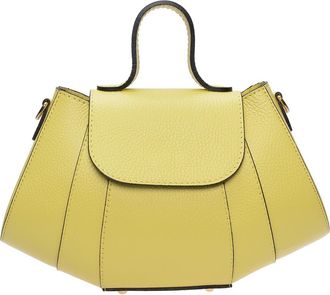 Luisa Vannini Tweekleurig Rundleer Tas