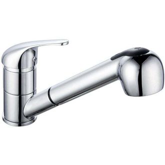 OEM Grifo Mezclador Para Fregadero De Cocina - Cabezal Extra&iacute;ble Con 2 Tipos De Chorro, Manguera De Acero Inoxidable Con Doble Bloqueo - 190 (altura) X 17