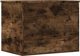 vidaXL Storage Box Smoked Oak 60x42x46 cm Engineered Wood Vidaxl