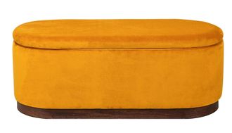 Nordlys Scandinavian Design Bench with Storage in Yellow