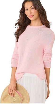 Lilly Pulitzer Lotan Sweater Womens Sweater Pink Muse Marl : XXS, Cotton