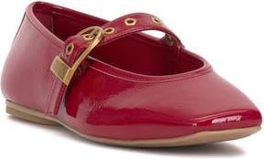 Vince Camuto Vinica Square Toe Mary Jane Flat in Flame at Nordstrom Rack, Size 9.5