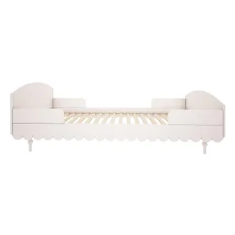 OEM Lit 90x200 Sommier Inclus Wood Luck Babushka Blanc