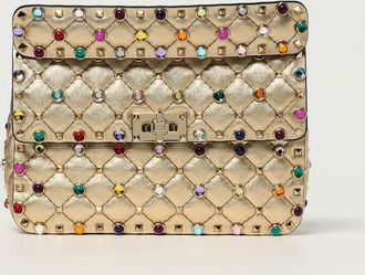 Valentino Garavani Borsa Rockstud Spike Valentino Garavani in nappa matelassè con cristalli
