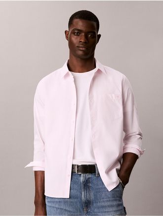 Calvin Klein Mens Oxford Classic Button-Down Shirt - Pink - 2XL