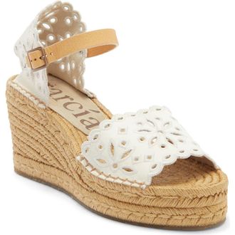 Pedro Garcia Omaira Wedge Sandal in Meringue at Nordstrom Rack, Size 9.5Us / 39.5Eu