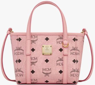 MCM X-Mini Toni Top-Zip Shopper in Visetos